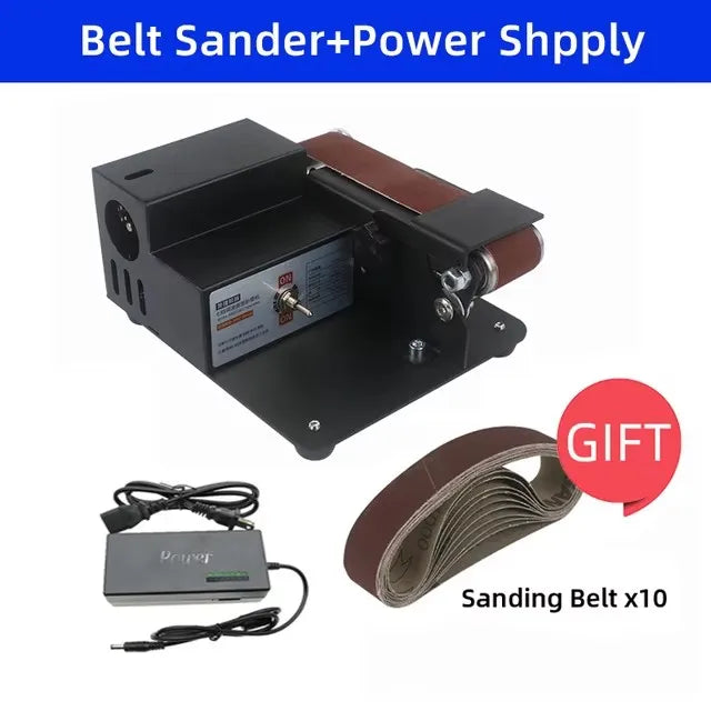Electric Belt Sander Grinder Multifunctional DIY Polishing Grinding Cutter Edges Sharpener Mini Machine Knife sharpener