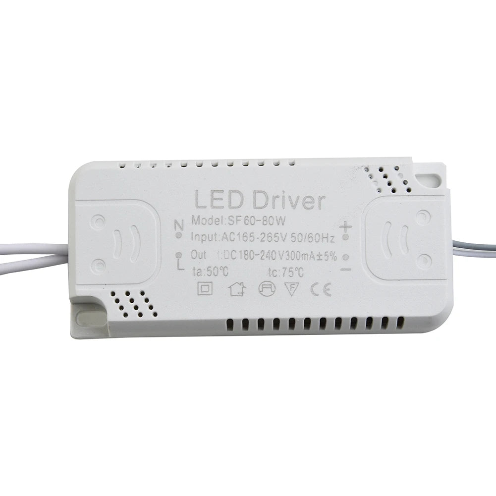 LED Driver Adapter 240-300mA 8-24W 24-40W 40-60W 60-80W AC165-265V Lighting Transformer Panel For Led Lights