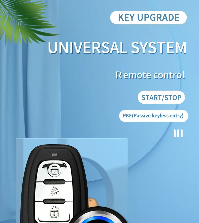 Car Alarm keyless entry start Systems Remote Central Door Lock Keyless System Auto Car SUV Anti-theft Tunning parts PKE