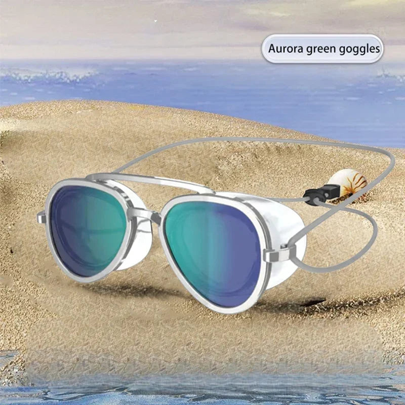 Full View Anti Fog Swim Goggl Professional Full Angle Anti Fog Swimming Goggles Swimming Goggles Men Women Retro Goggles New