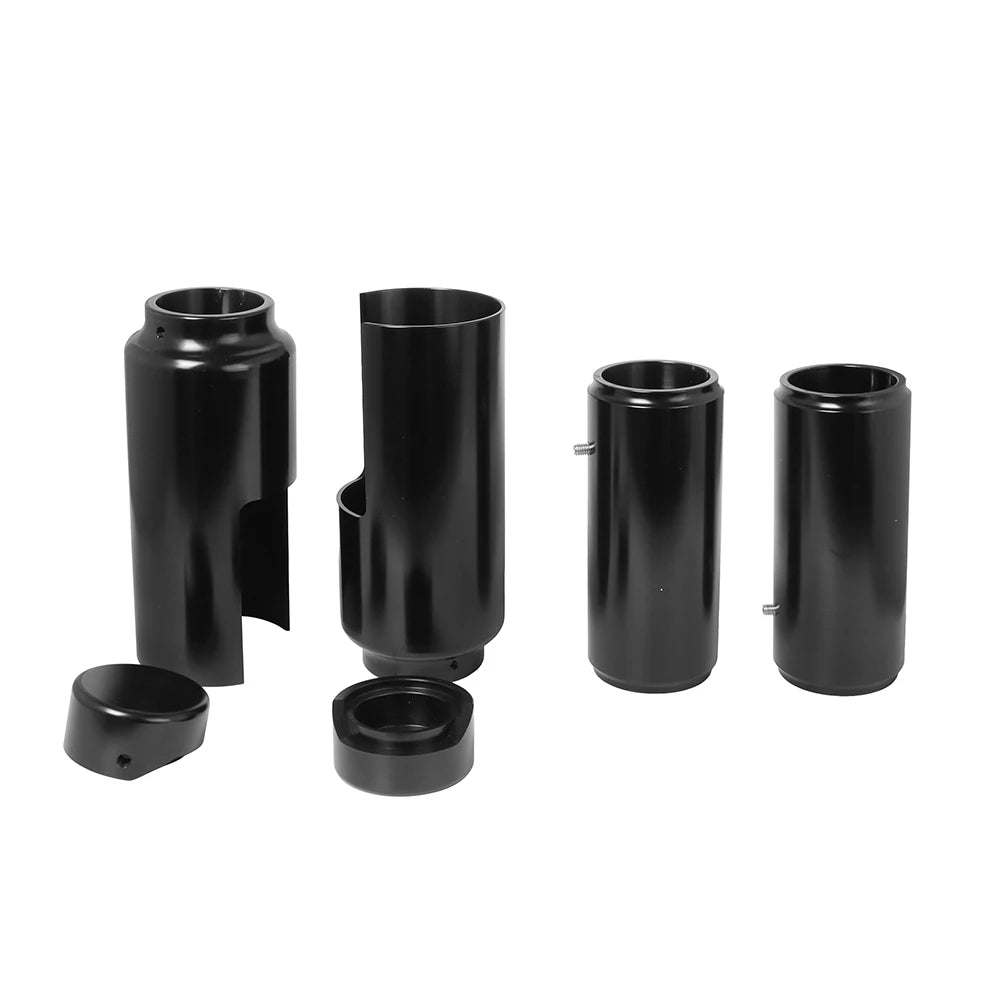 Black/ Chrome Motorcycle Front Upper Lower Fork Cover Tube Cap Set Aluminum For Harley Softail FXBR/S Breakout 107 114 2018-2022