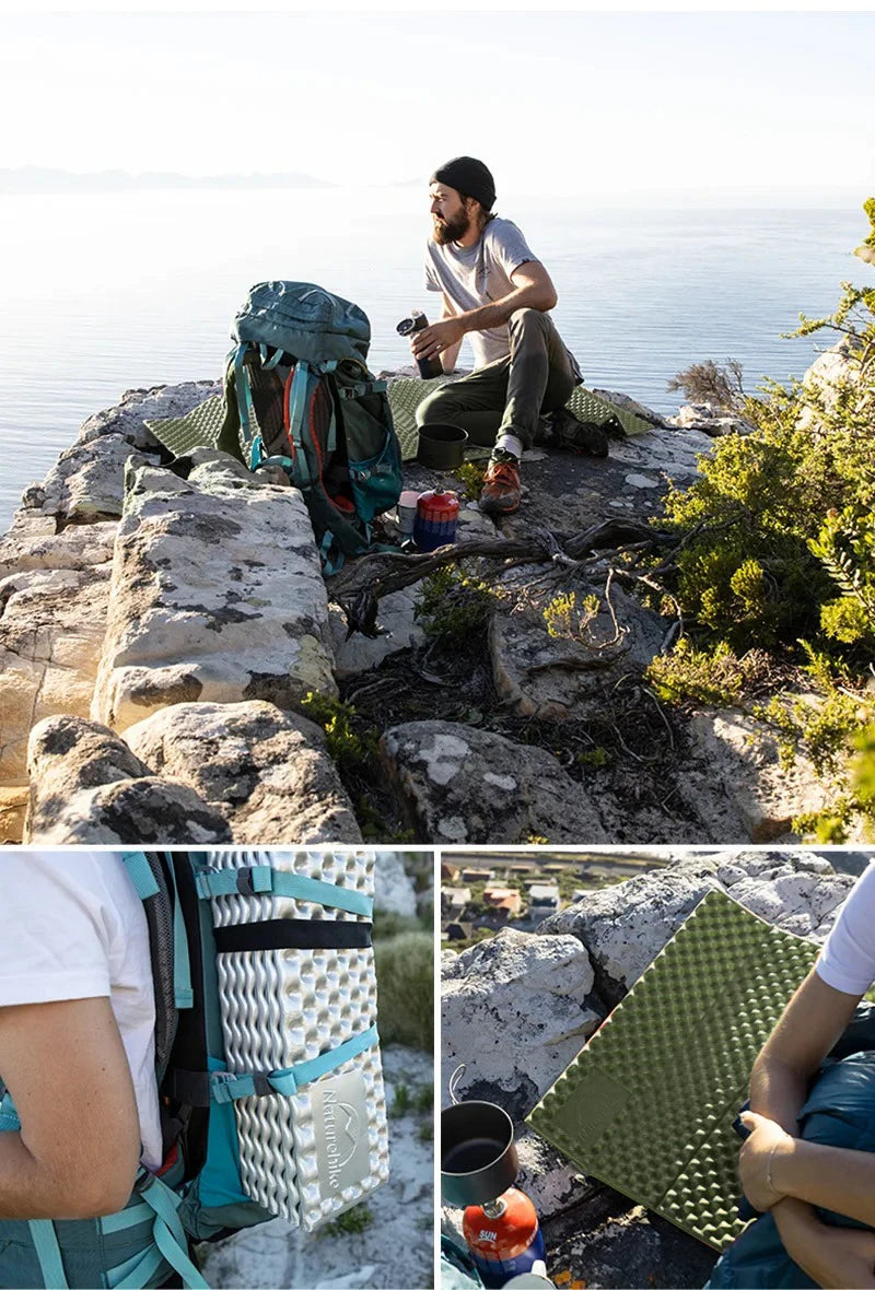 Naturehike Camping Mat Ultralight Folding Aluminum Film Moisture Sleeping Pad Outdoor Portable Picnic Bed Seat Hiking Mattress