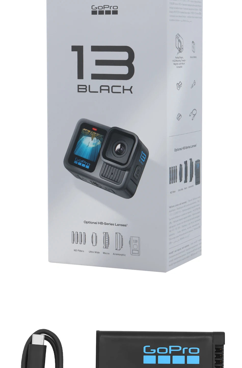 New GoPro HERO13 Black High Definition 5.3K Outdoor Anti Shake Camera Cycling Sports Camera