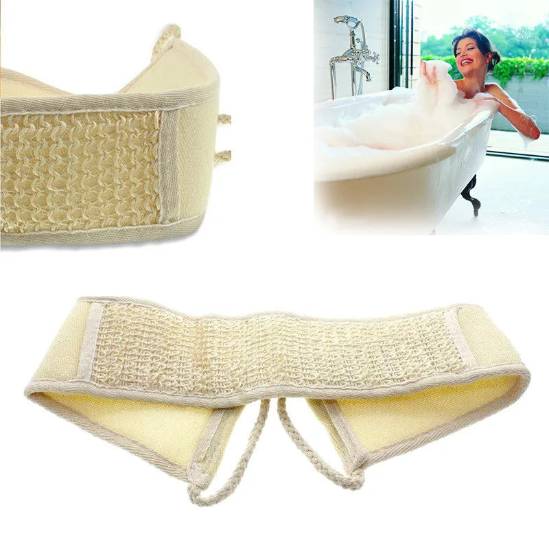 2024 Natural Soft Exfoliating Loofah Bath Shower Unisex Massage Spa Scrubber Sponge Back Strap Body Skin Health Cleaning Tool