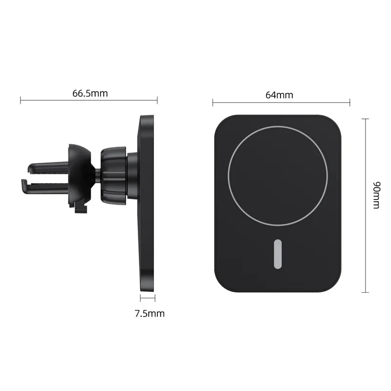 Magnetic Wireless Charger Car Air Vent Stand Phone Holder 15W Magnet Car Fast Charging Station For iPhone 12 13 14 Pro Max Mini