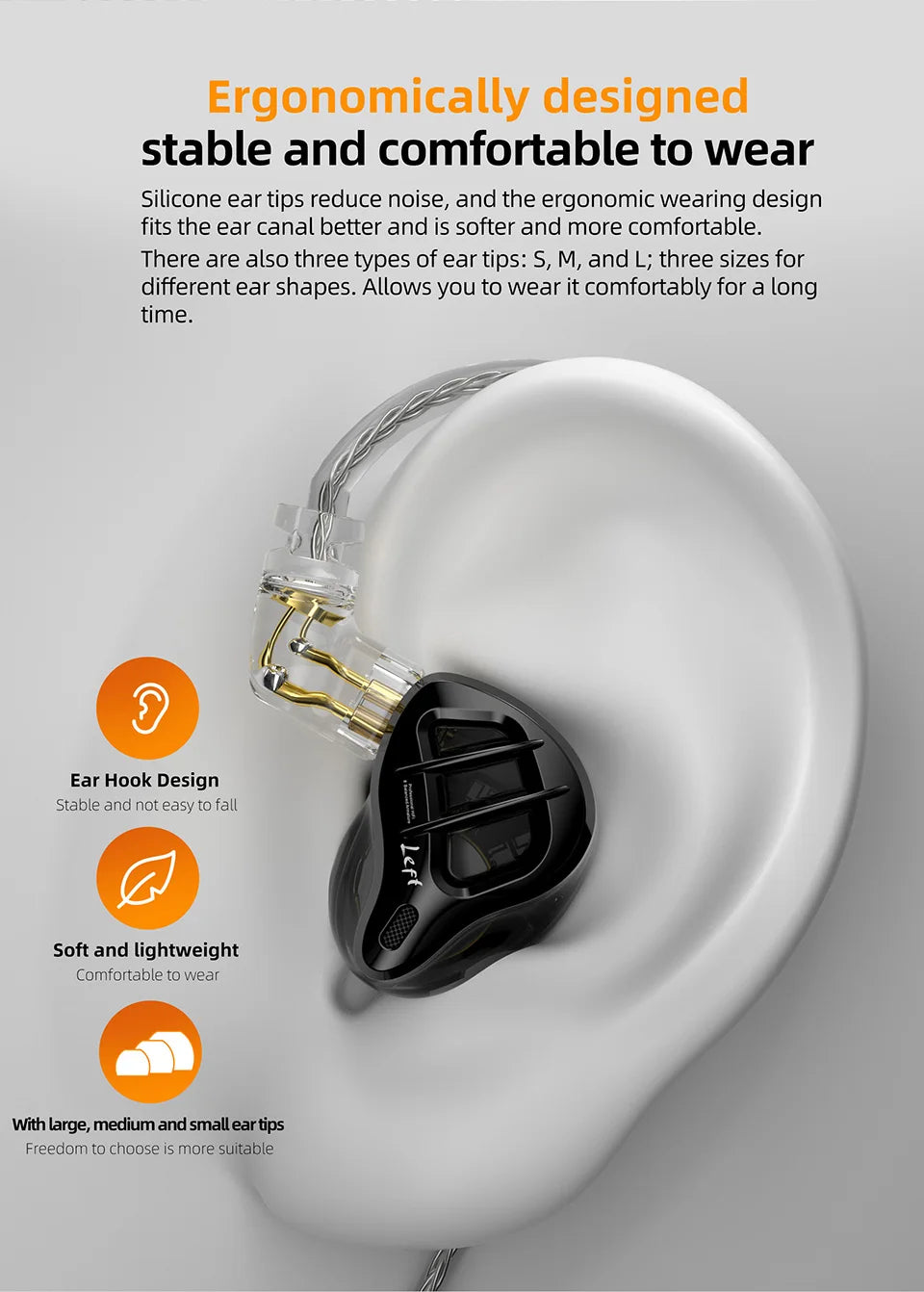 KZ ZAR Hybrid Driver In-ear Monitor 1DD+7BA Earphone HiFi 2Pin Wired Headphone Music DJ Headset Sport Game Earbud ZAX ZAS ZSX