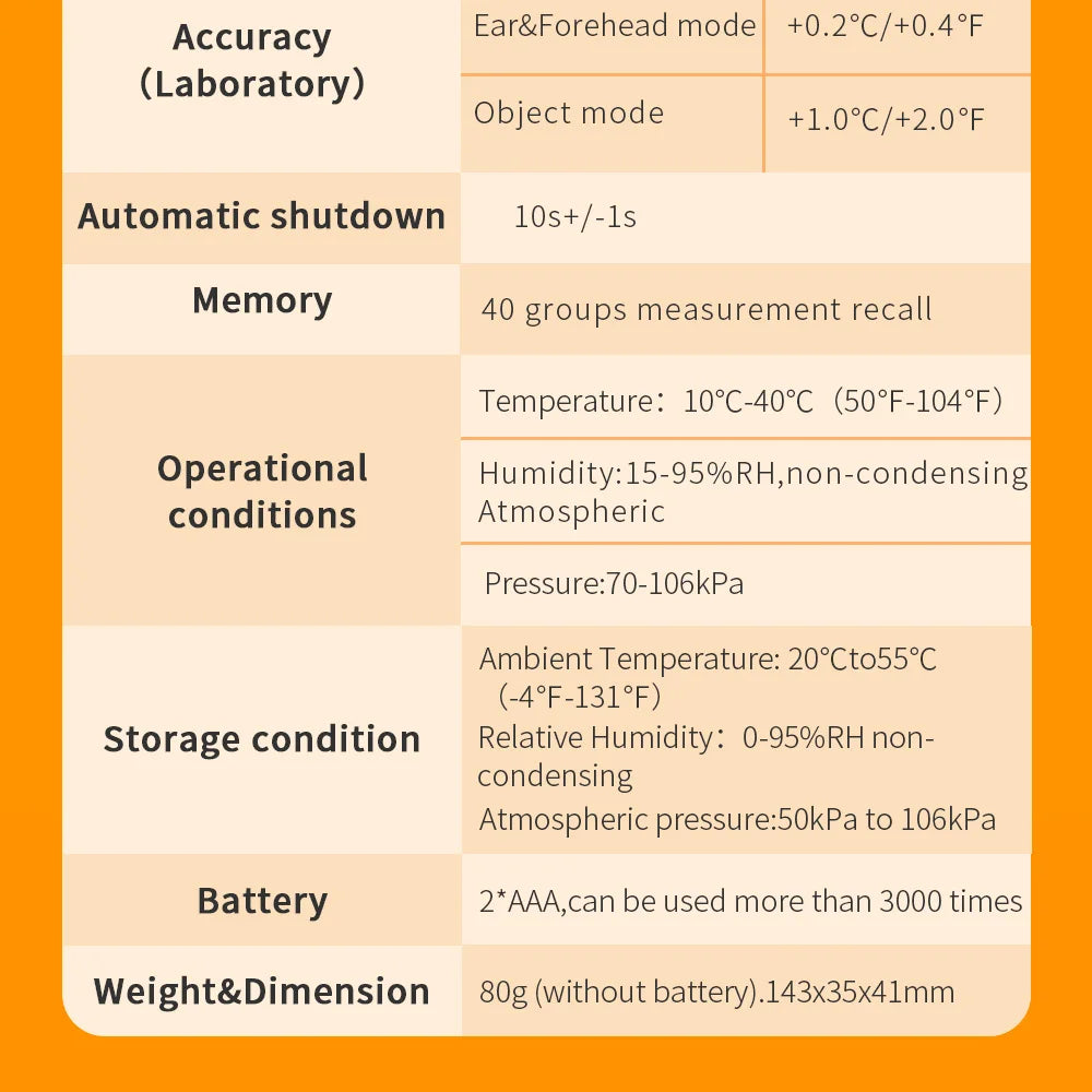 ELERA Infrared Digital Thermometer Forehead Ear Body Fever Termometre Multi-function Non-contact Temperature Measurement Device