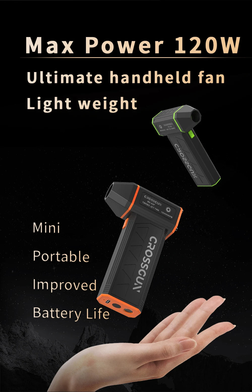 CROSSGUN New X31 Jetfan Strong Mini Turbofan Ventilateur Portable Handheld With Dust Elimination hurricane storm x31 Air Blower