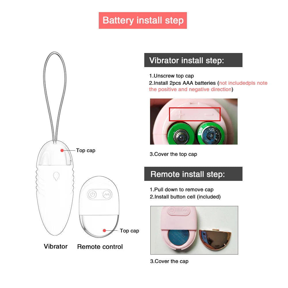 Wireless Remote Control Vibrating Egg Bullet Clitoris G- Spot Stimulator Vaginal Massage Vibrators Sex Toys For Woman Couples