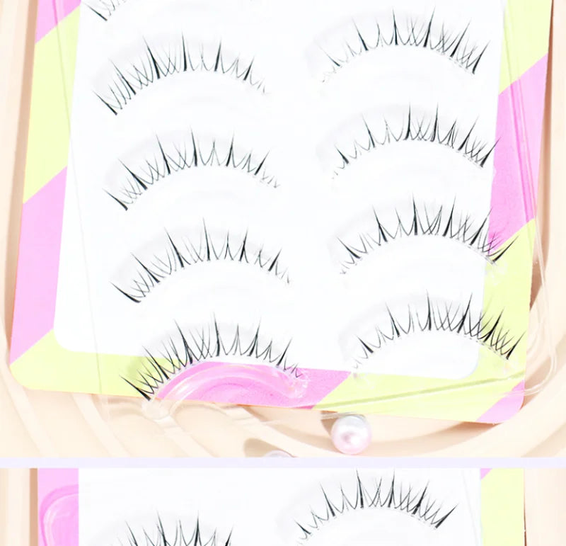 Dream Deer False Eyelashes A Type Eyelashes Upgraded Lash V-shaped 0.14mm Transparent Stem Soft Natural Eye Lashes Mink