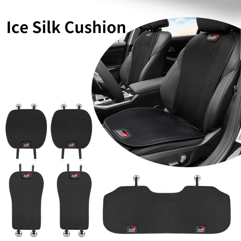 Car Seat Cushion Cover Backrest Protective Pad For Toyota Crown GR Corolla YARIS L Auris C-HR Hilux Vios Rav8 Prius Izoa Reiz