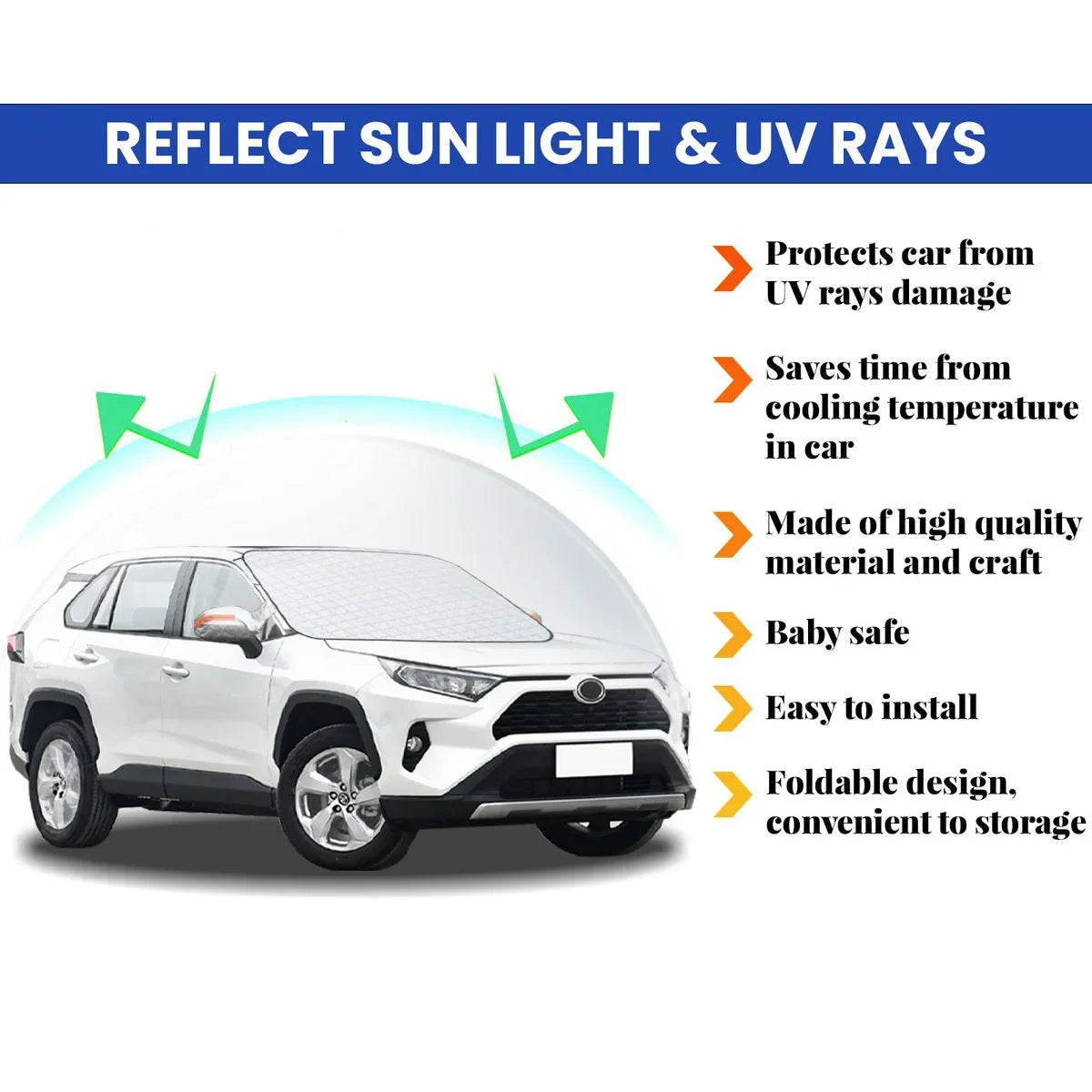 Magnetic Car Windshield Snow Cover Winter Ice-Frost Guard Sun Shade Protector For Mercedes Benz C200 C260 C300 W205 Accessories