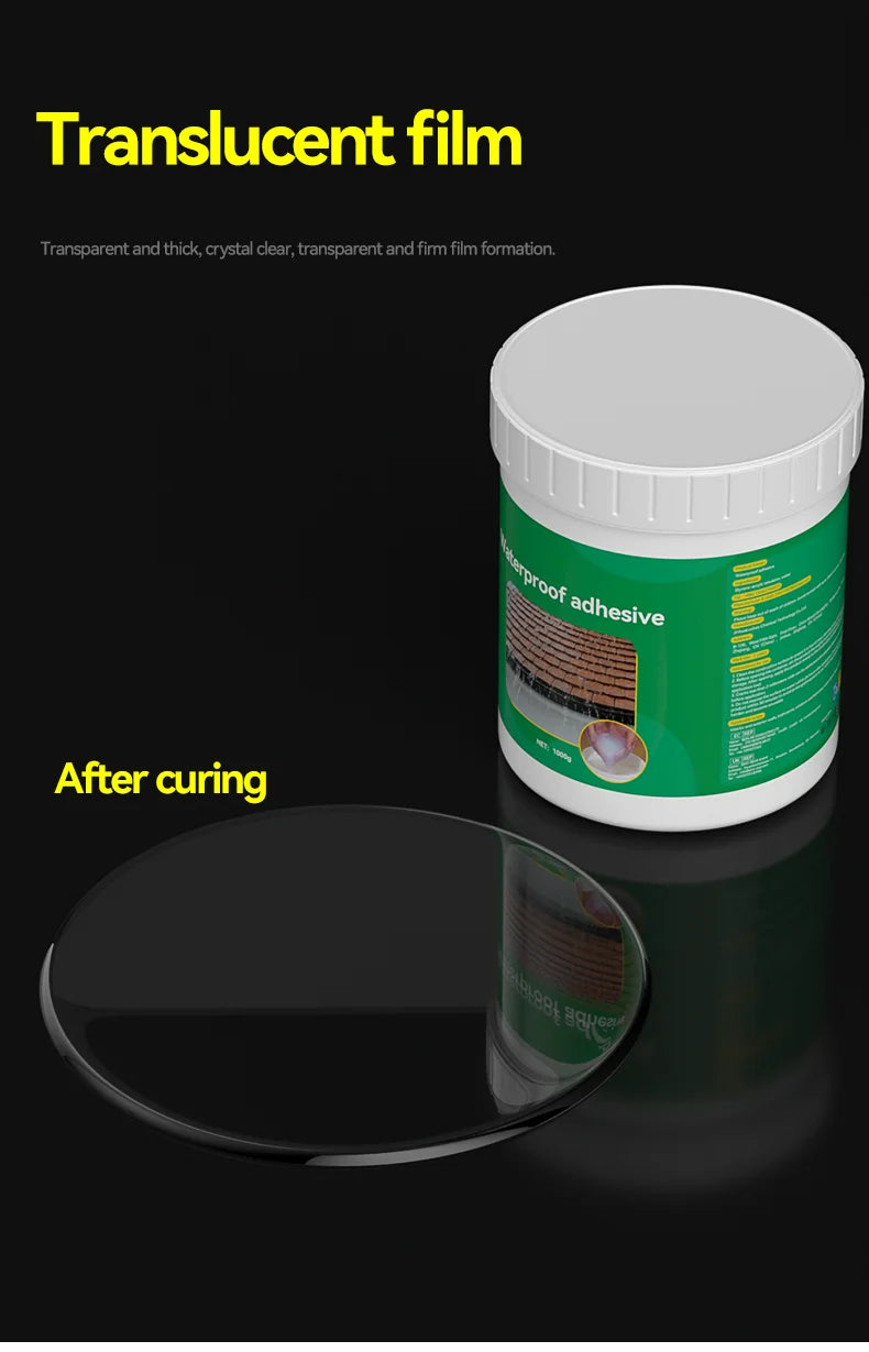 500ml Waterproof Coating Sealant Agent Transparent Invisible Paste Glue With Brush Adhesive Repair Home Roof Bathroom