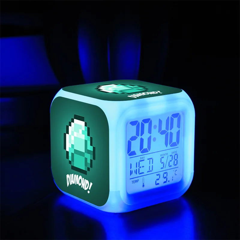 Digital Alarm Clock Battery Electric Game Set Time Alarm Clock Toy Kids Boys Creative Portable Despertador Bedroom Decor Reloj