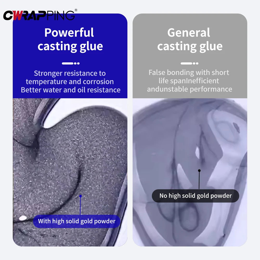 A+B Glue Casting Adhesive Industrial Repair Agent Casting Metal Cast Iron Trachoma Stomatal Crackle Welding Glue Home Accessorie
