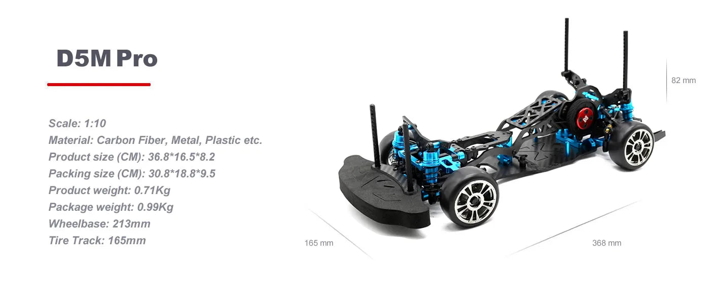 RC Car 3RACING Sakura D5 D5Pro D5M KIT 1:10 Carbon Fiber DIY Model Remote Control Super Rear Drive Drift High Speed Racing Frame