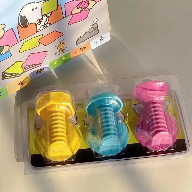 Colorful Cartoon Hooks A Set of 3 Adhesive Hole-free for Bag Storage Wall Hooks, Cute and Practical Home Accessories