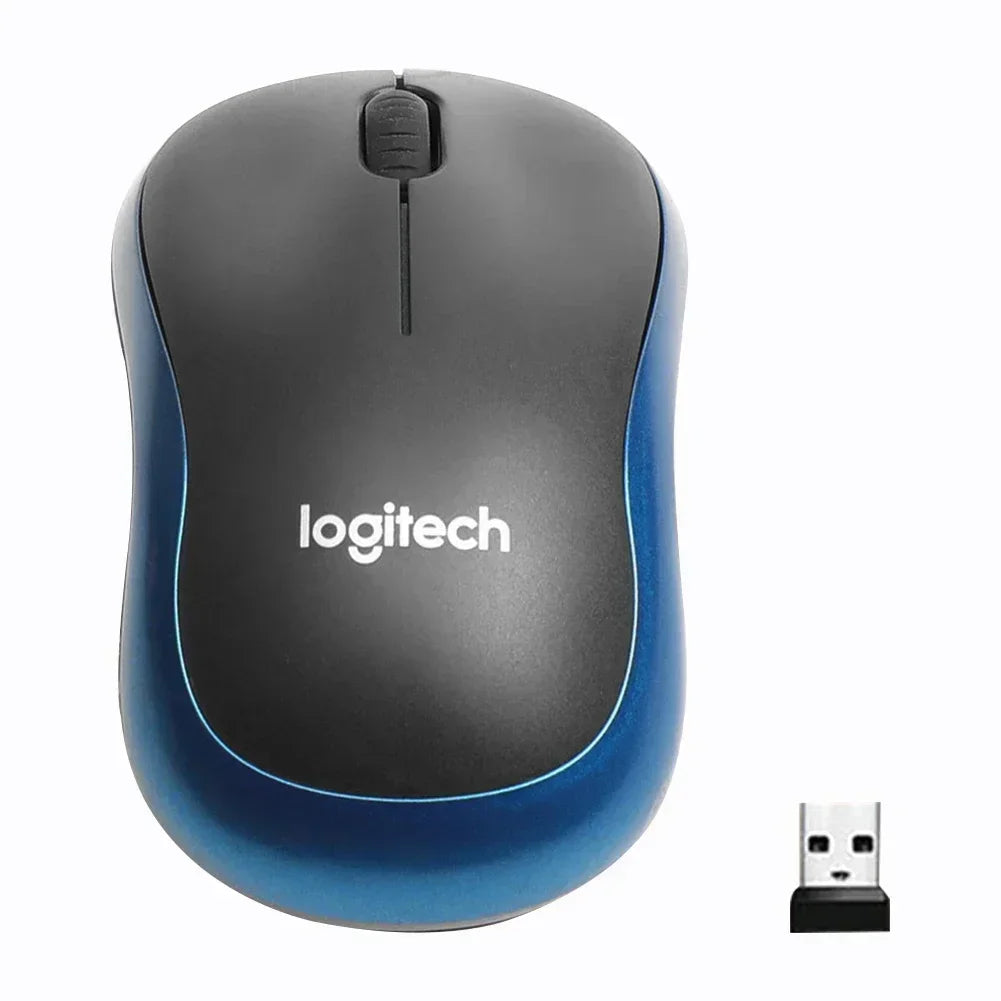 Logitech M185 Silent Optical Mini Wireless Mouse Travel Office Comfortable Small Hand Home Mouse for Mac OS / Windows Mini Pc