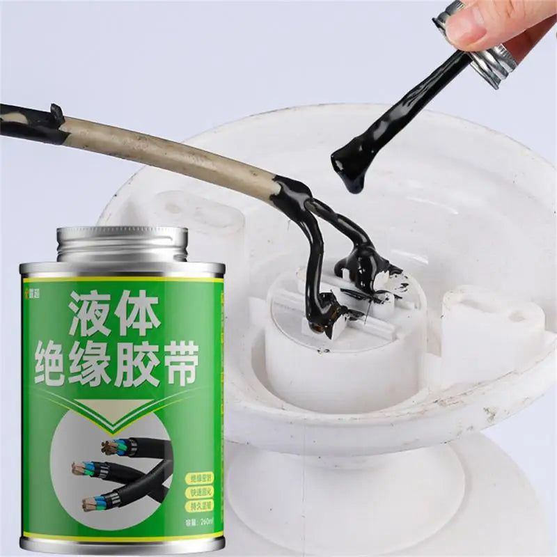 260ml Waterproof Liquid Electrical Insulating Repair Rubber Electrical Wire Cable Paste Coat Fix Line Glue Fast Drying