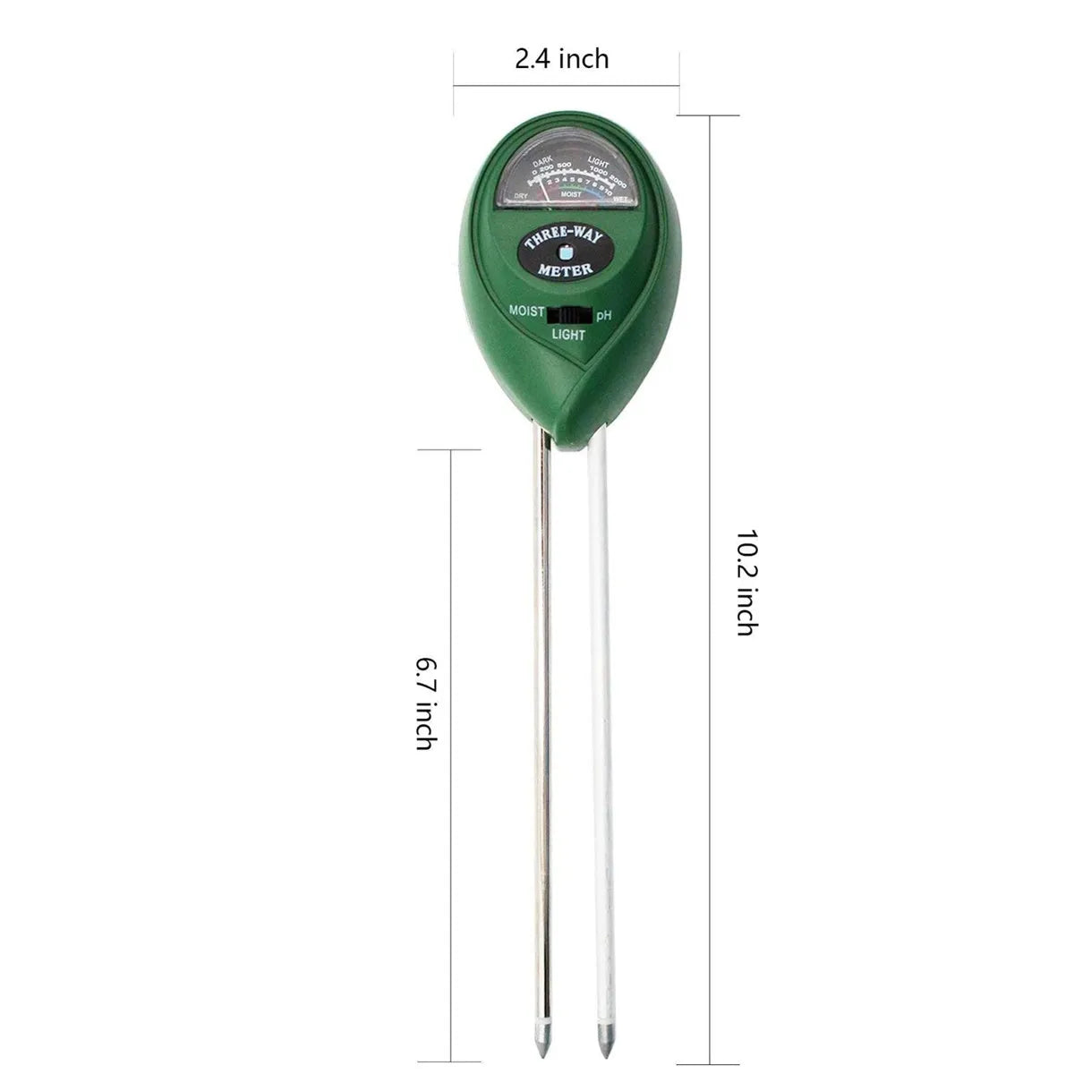 3 in 1 Soil Meter Moisture Light PH Testers With 2 Probes Soil Monitor for Garden Plant Test Flower Instrument Tool