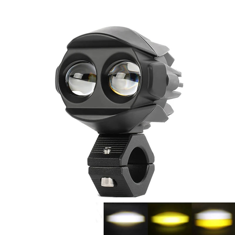 New Motorcycle 3inch Fog Lights 6000K 3500K LED Off Road Driving Light 20000LM Auxiliary Spot Work Lights for Truck Car ATV