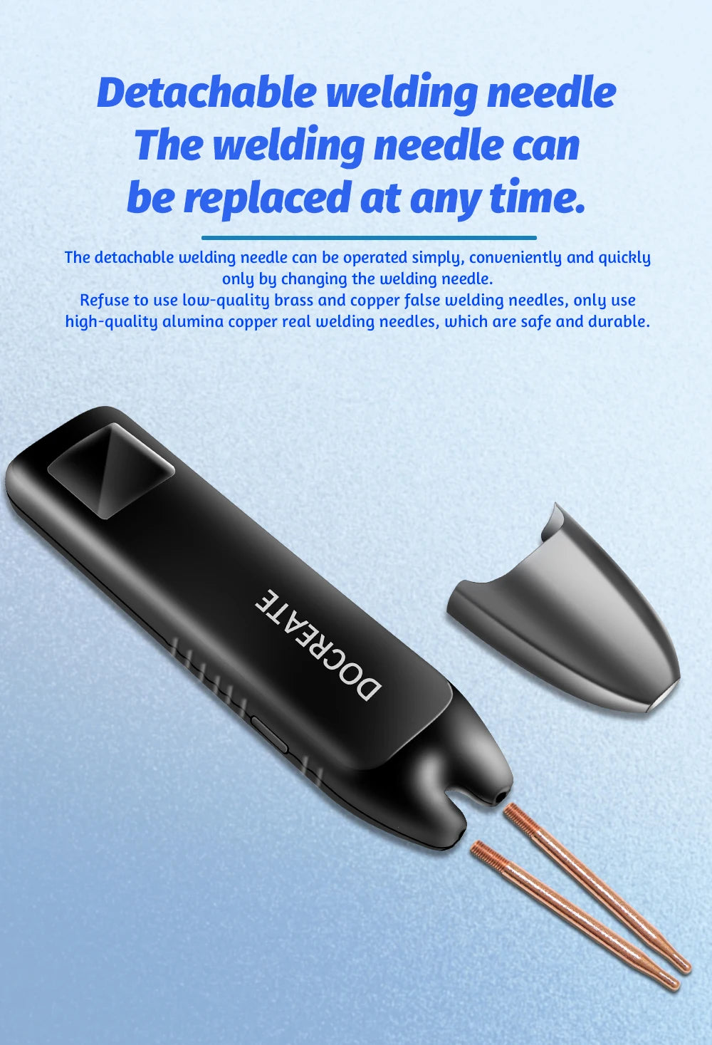 Docreate Color screen portable handheld small spot welder 18650 mobile phone lithium battery nickel plate collision welding