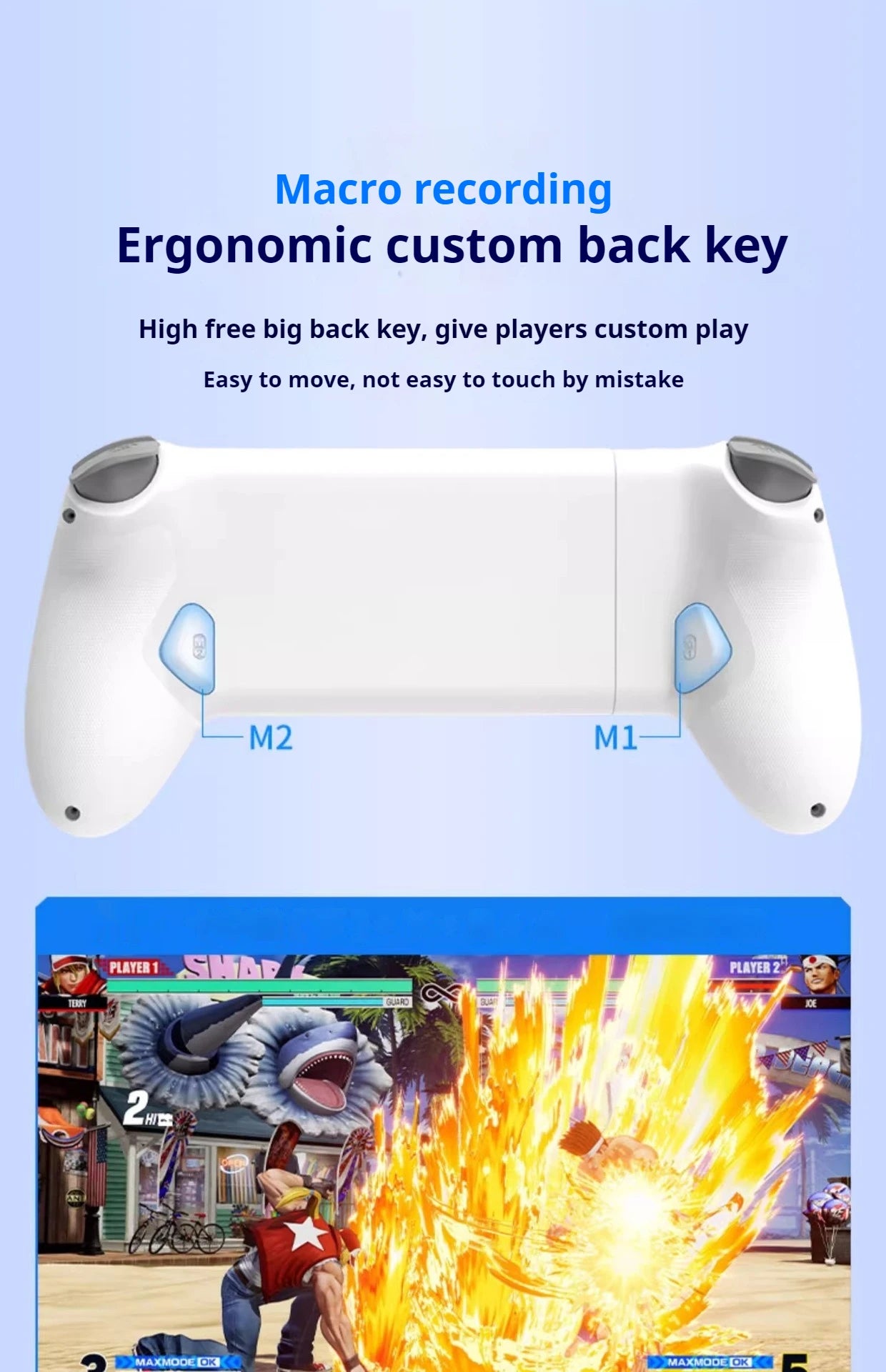 Memo S3 Gamepad Type-C Mobile Phone Controller Hall Effect Stretching Handle Stick Joystick Android Ps Cloud Game Customized