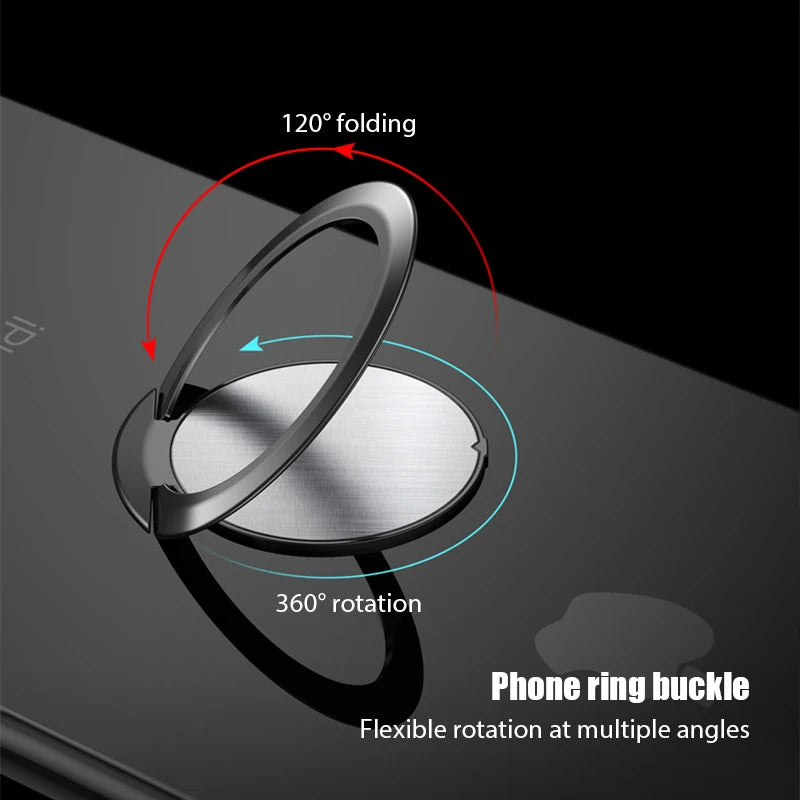 Universal Finger Ring Holder Stand Grip 360 Degree Rotating for Mobile Phone Support Car Magnetic Phone Back Sticker Pad Bracket