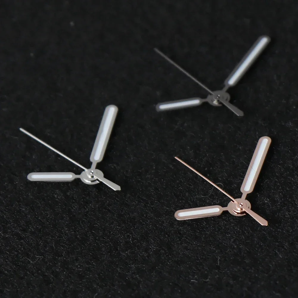 8.5*12.5*12.5mm NH35 Watch Hand for Seiko Nautilus NH35 NH36 Movement Watch Needle Hands Green Lume Silver Vintage Accessories