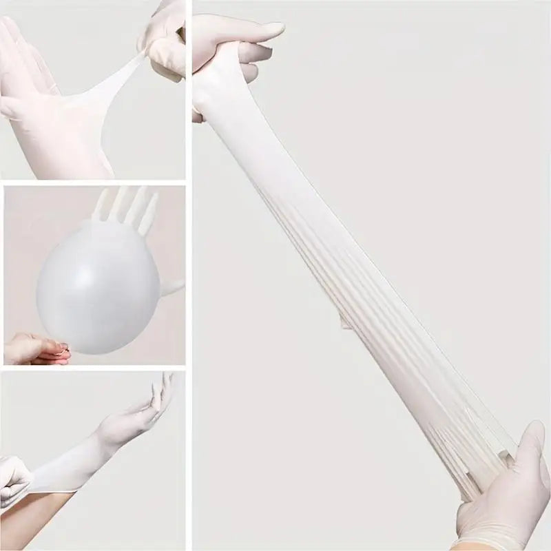 400/200/100/50/20PCS disposable nitrile gloves for household use, hairdressing, cleaning, dishwashing, and tattoo gloves ﻿