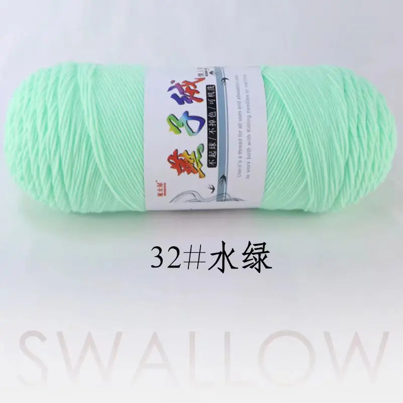 1Pc 200g Milk Cotton yarn for hand knitting Acrylic Crocheting Thread Yarn Crochet Doll sweater bag blanket slipper