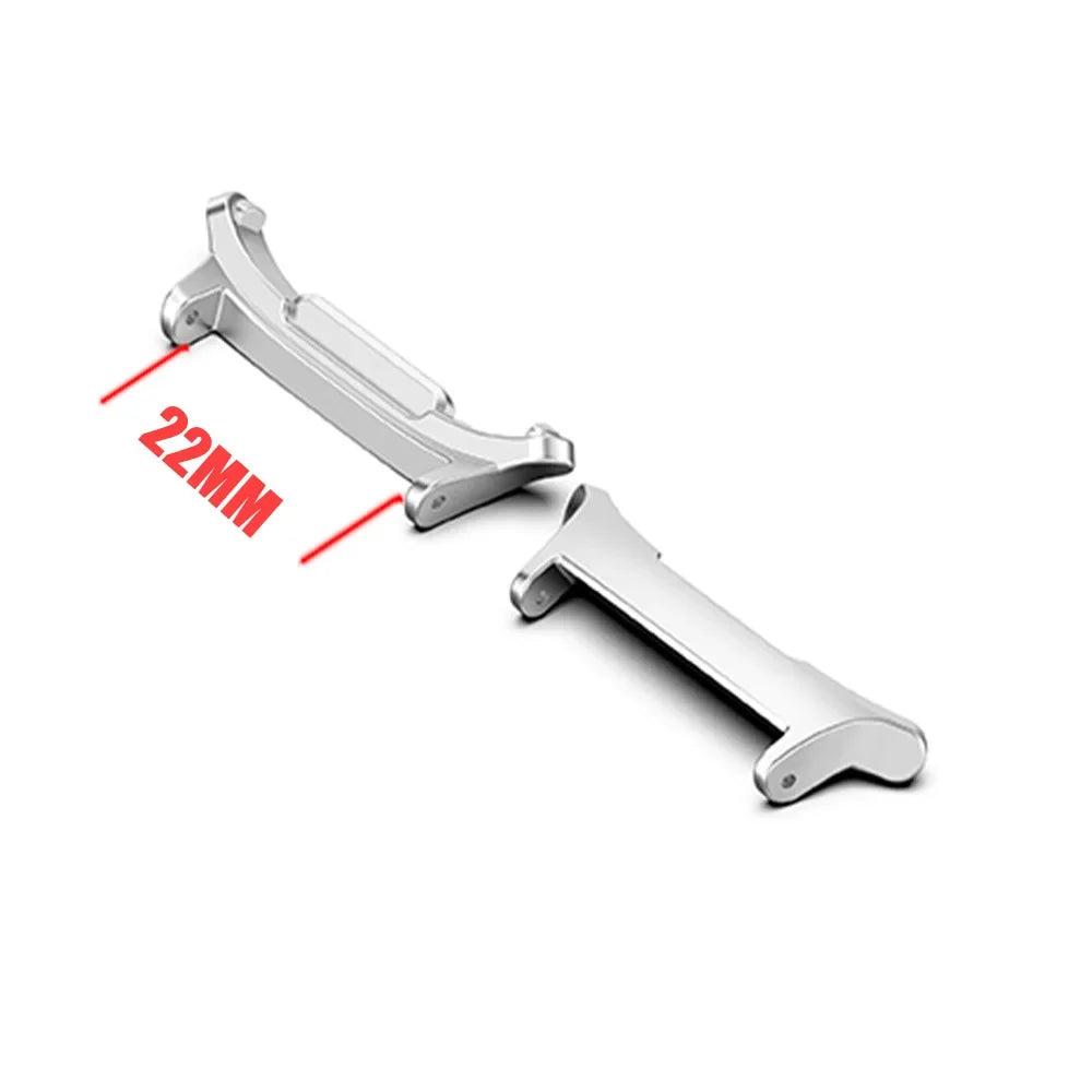 1Pair Metal Adapter For Samsung Galaxy Watch 7 Ultra 47mm Watchband Strap Connector Bracelet 316L Stainless Steel 22mm 24mm Band