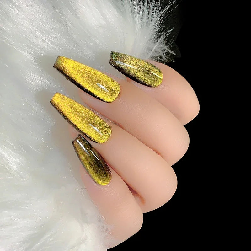 8ml 9D Rainbow Cat Eye Magnetic Nail Gel Phototherapy Adhesive Semi Permanent Nail Art Manicure Soak Off LED UV Gel