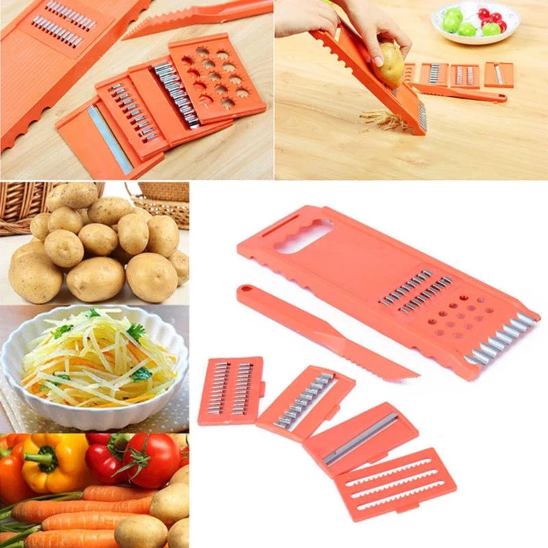 set Vegetable Fruit Potato Mandoline Slicer Peeler Dicer Cutter Chopper Grater Kitchen Vegetable Cutter Kitchen Accessories