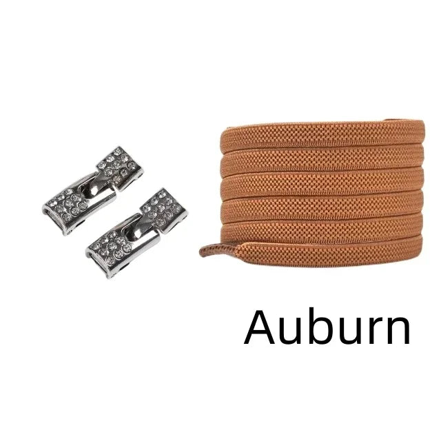 Elastic Laces Sneakers Diamond Cross Locks Shoelaces Without ties Kids Adult 8MM Width No Tie Shoe laces Rubber Bands Shoelace