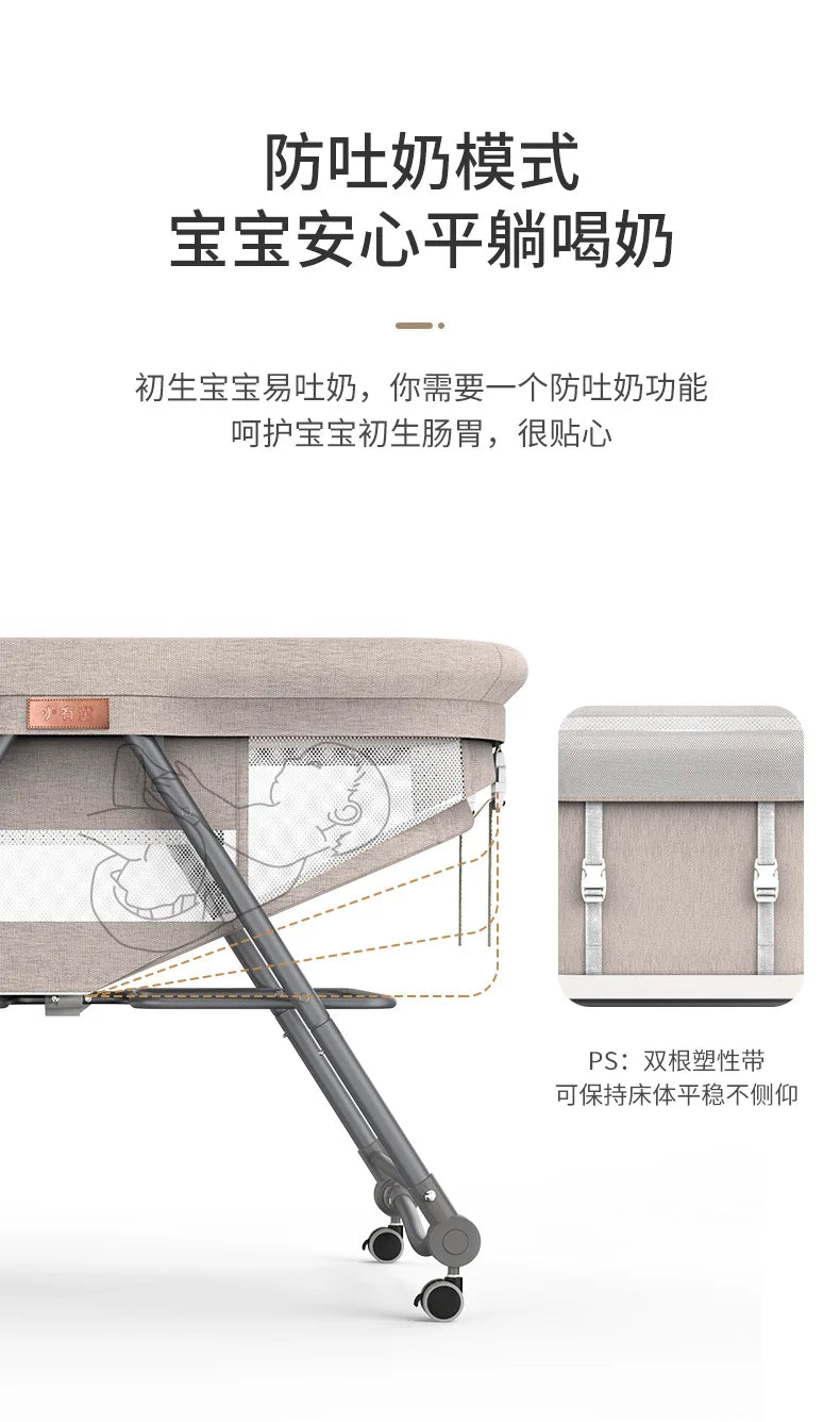 Babies Crib And Playpen Portable Baby Cot Playpen Travel Bed Multifunction Baby Crib Bed