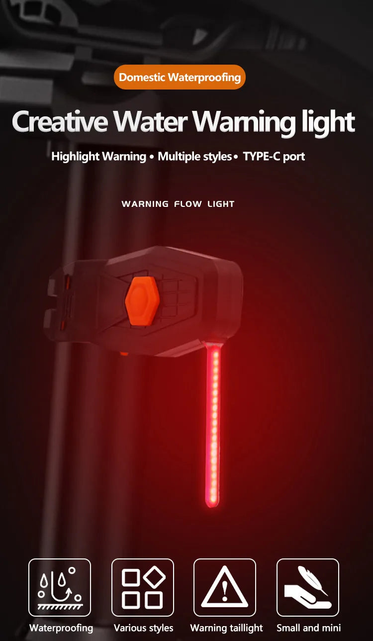 Bicycle Taillight Multi Lighting Modes USB Rechargeable Led Bike Light Flash Tail Rear Lights for Mtb Bike Seatpost