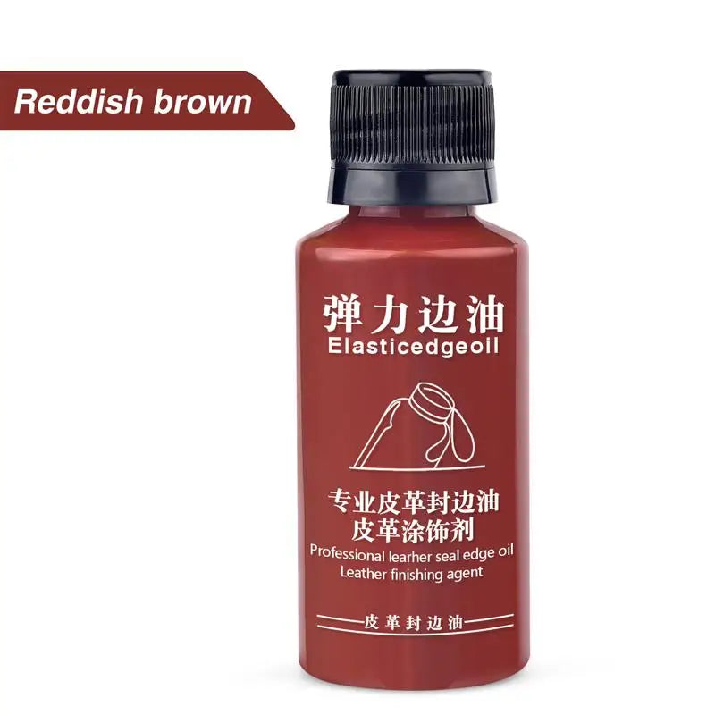 30ml Stretch Matte Elastic Edge Sealing Oil Leather Dye Coloring Coats Edges Repair Wrap Liquid DIY Leather Craft Paint Pigment