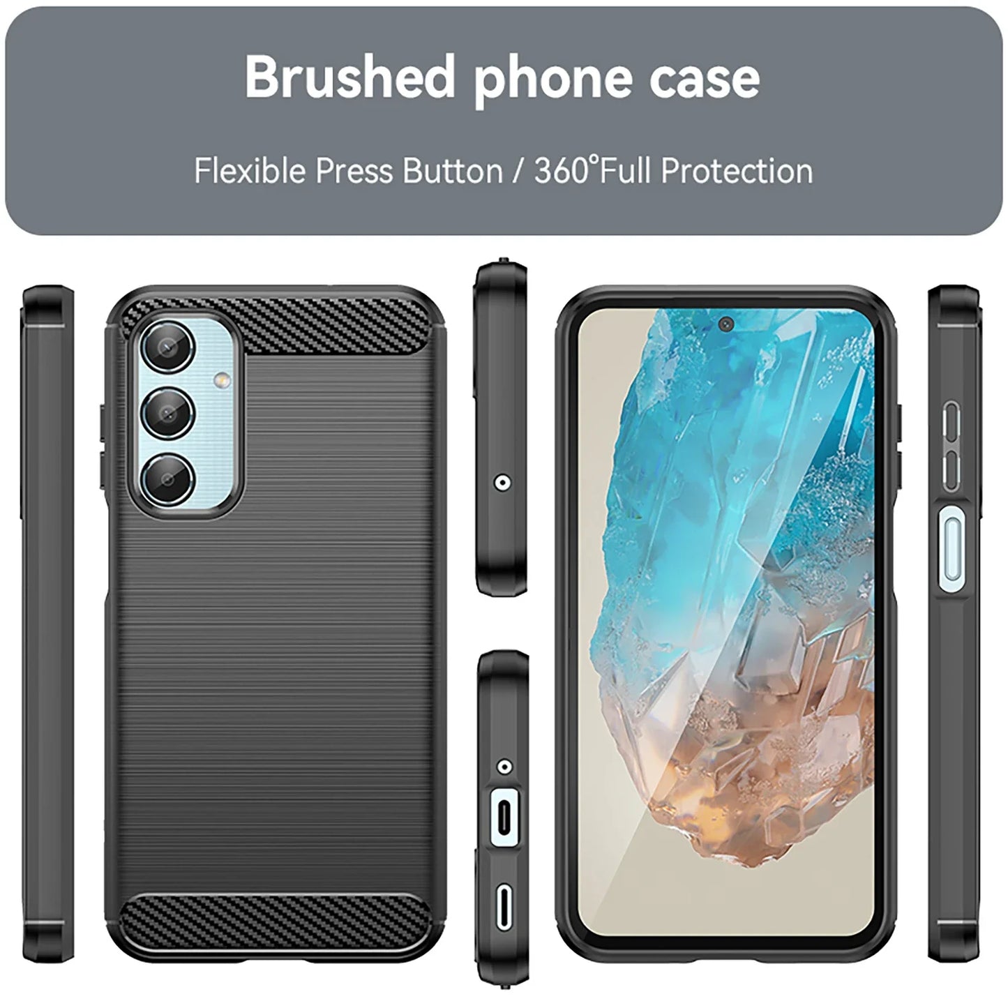 Shock Resistant Protective Phone Case For Samsung Galaxy M44 5G M12 M14 M54 M34 M05 M14 M15 Prime M55S M35 Soft cases covers