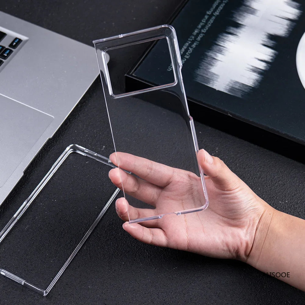 HD Transparent Funda for Tecno Phantom V Fold 2 Case Ultra Thin Clear Shockproof Phone Cover for Tecno Phantom V Fold2 Capa