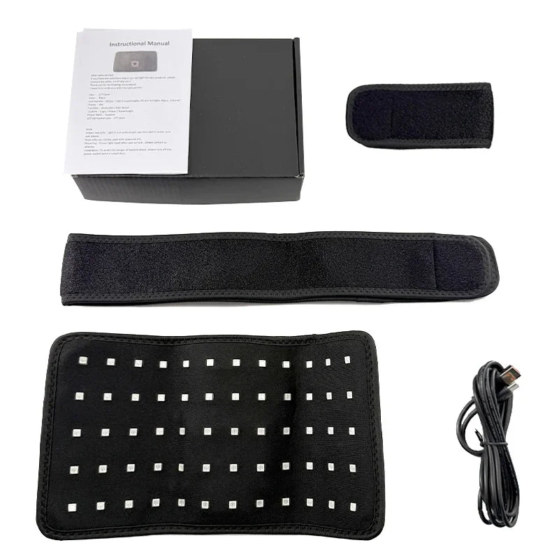 Red Infrared Light Therapy Pad 660nm 850nm LED Health Care for Face and Body Back Knee Hands Feet Relief Heat Pad Portable