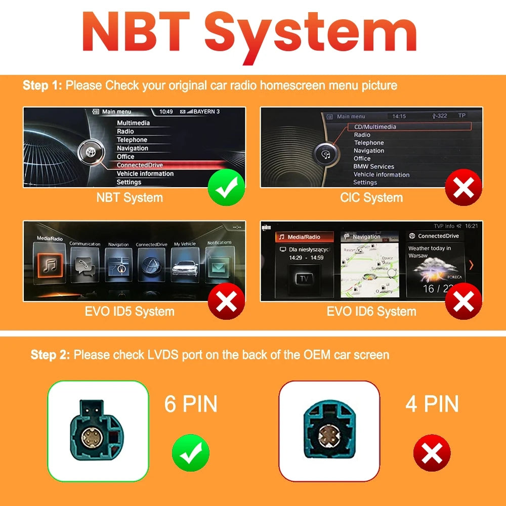 Wireless CarPlay Android Auto for BMW NBT CIC System 1 2 3 4 5 6 7 Series X1 X3 X4 X5 X6 MINI E60 E84 E70 F26 F25 F10 F11F20 F21
