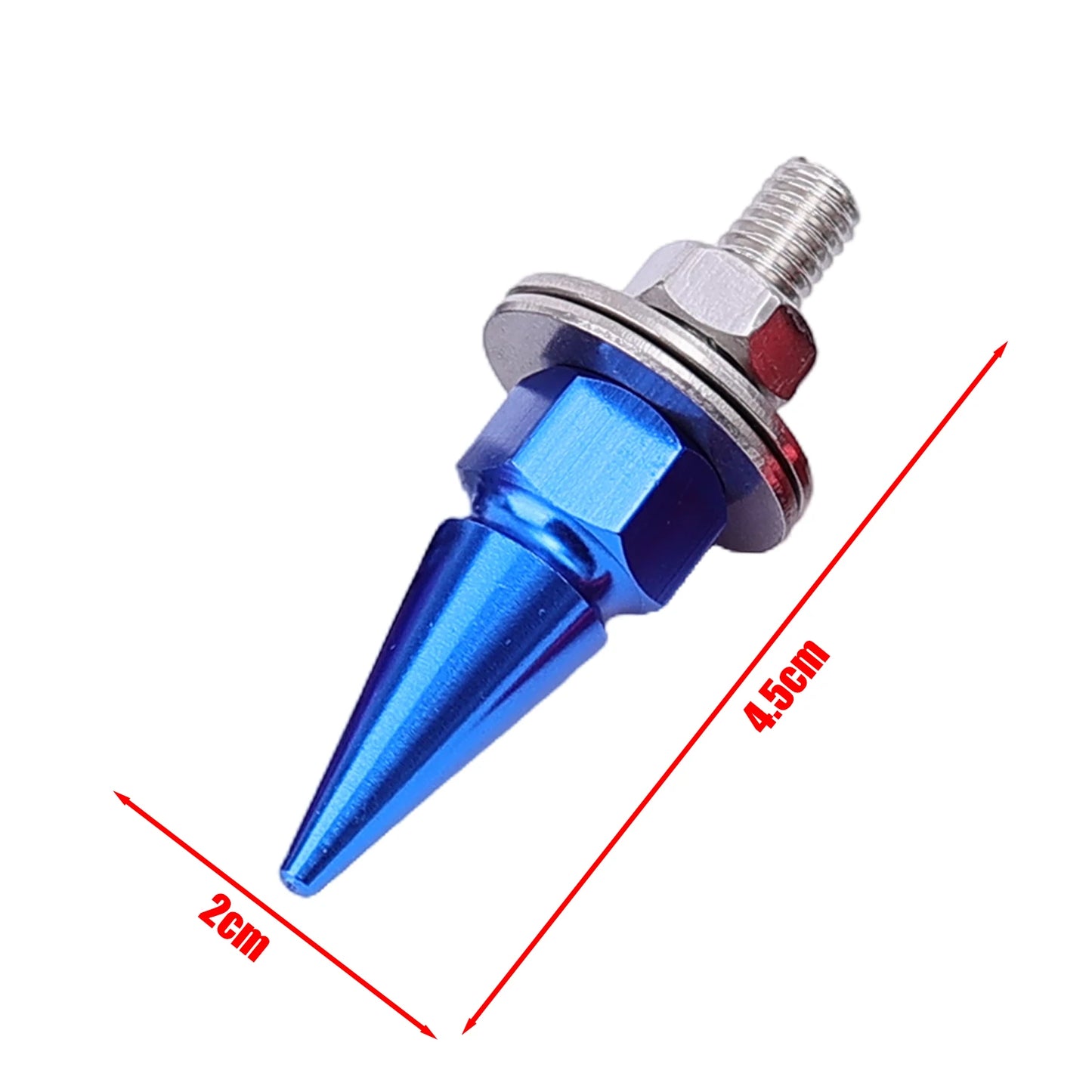 M6 Threaded Tips Screw Car Modified Fasteners Fender Washer Bumper Engine Screws License Plate Aluminium Alloy Bolts