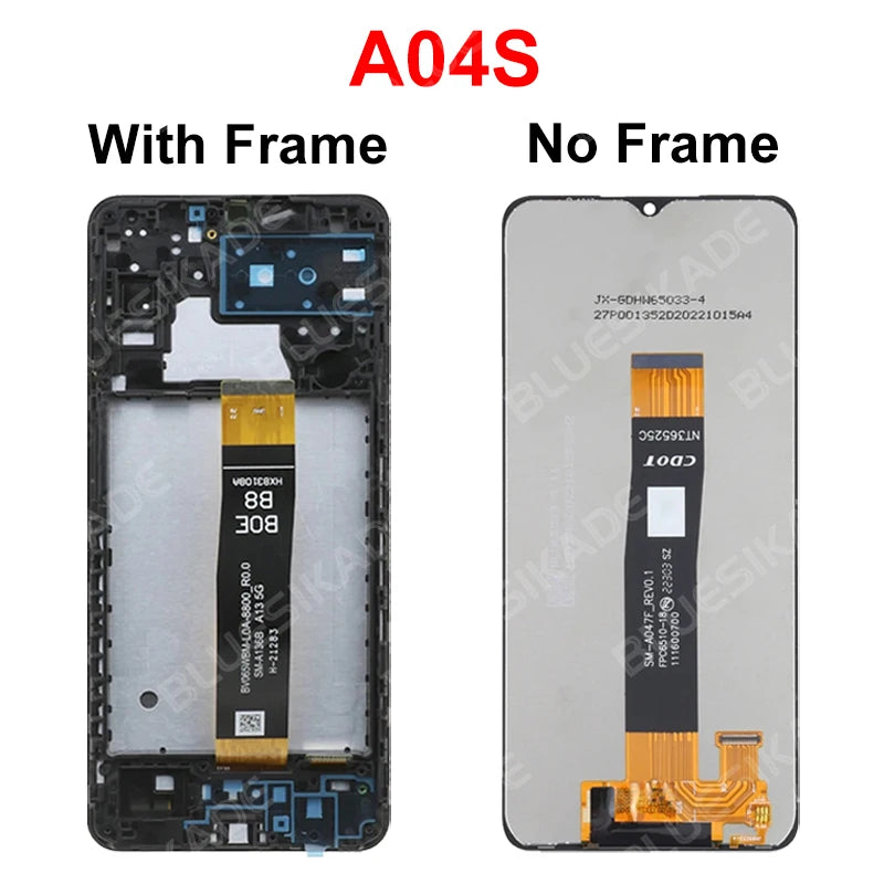 For Samsung Galaxy A04E LCD A042 A042F Display For A04 A045 A045F Touch Screen Digitizer For A04S LCD A047 A047F Replace Parts