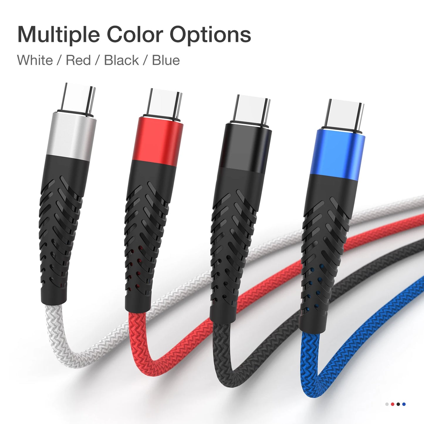 USB Type C Cable for Samsung S10 S20 S21 S22 3A Fast Charging Type-C Phone Charge Wire USB C Cable for Xiaomi Redmi note 11 3M