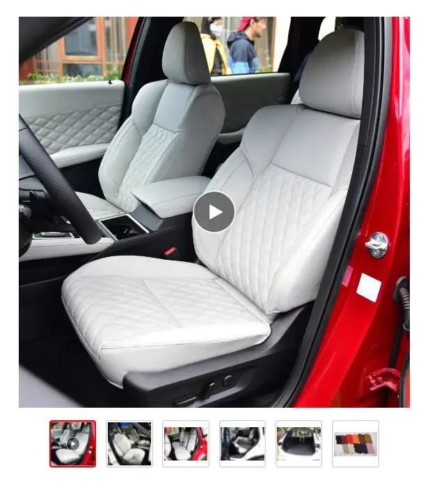 For Land Rover Range Rover Velar 2017 2018 2019 2020 Faux Leather Custom Car Seat Covers Full Set Interior Protector Accessories