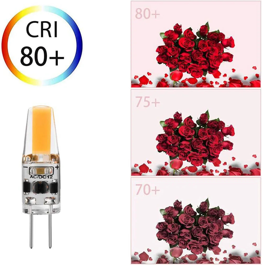 10pcs Mini G4 LED Bulb COB Light AC DC 12V/220V Warm/Cold White 360 Beam Angle Chandelier Spotlight Replace 20/40W Halogen Lamp