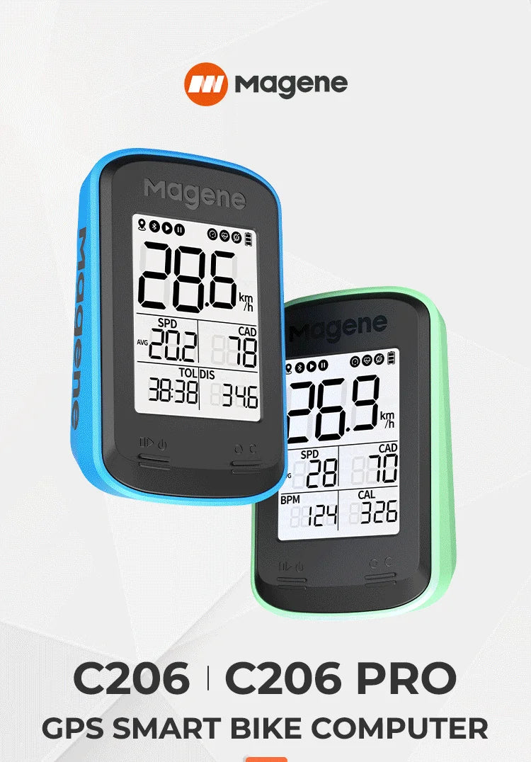 Magene Smart Bike Computer C206/PRO Wireless GPS Bicycle Speedometer Waterproof Road Mtb Cycling Odometer