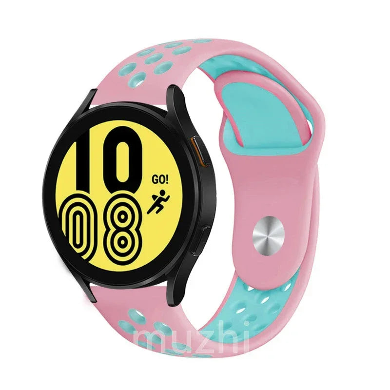 22mm 20mm watch Band for Samsung Galaxy Watch 7-6-5-pro-4-Classic/active 2 Silicone sport bracelet Huawei GT 4-3-2e-pro strap