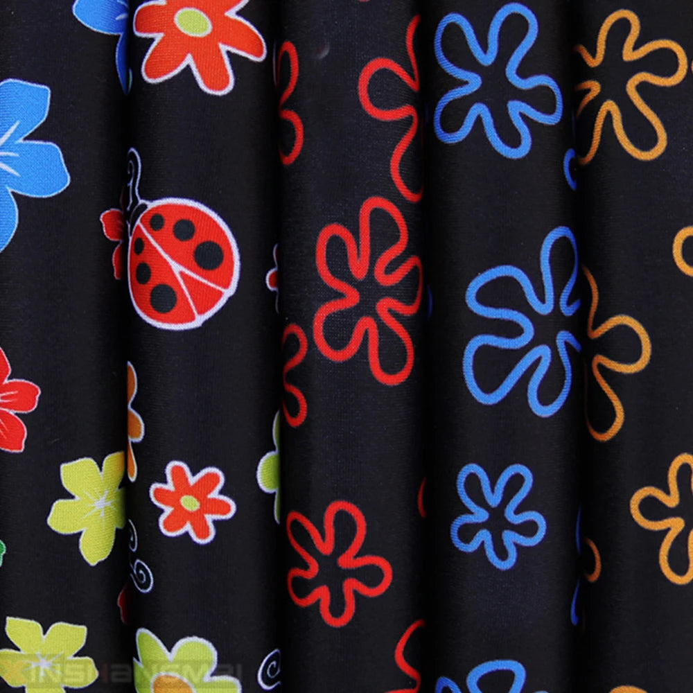 38cm Car Steering Wheel Cover Flowers Print Anti-slip Universal Auto Steering Wheel Protector Interior Accessories